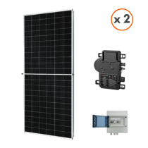 Kit Solaire 2 Panneaux Photovoltaïques avec Micro-Onduleur Enphase