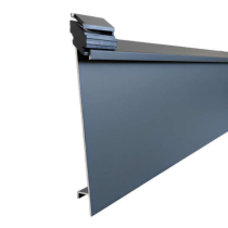 Lame Ajourée Simple Alujour 1800 m x 150 mm ep 1,7 mm Gris 7016