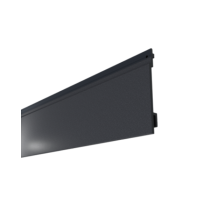 Lame de Bardage PVC MEP Isocel Premium 166 mm Métal Gris, 4 m