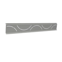 Lame de Clôture Alu Ambre Occultalu Bull H 25cm L 2m 7035 Sablé x 6
