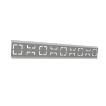 Lame de Clôture Alu Ambre Occultalu Carr H 25cm L 2m 7035 Sablé x 6