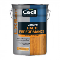 Lasure Haute Performance pour Extérieur Cecil LX5 30+ Chêne Clair 1L