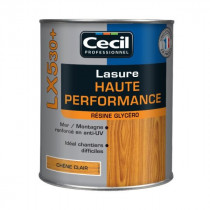 Lasure Haute Performance pour Extérieur Cecil LX5 30+ Chêne Clair 5L