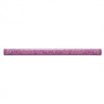 Frise Carrelage Paillette Violette Verre Alu LI23, Listel 1 x 60 x 1 cm