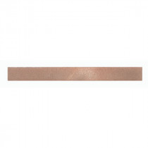 Frise Carrelage Marron Verre Alu LI37, Listel 1,5 x 60 x 0,8 cm