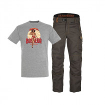 Lot Pantalon Bosseur Harpoon Medium Ebène + Tee-shirt