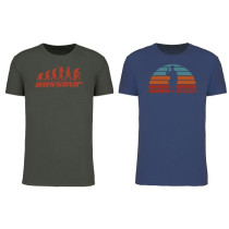 Lot de 2 Tee-Shirts Bosseur Evo. Bois