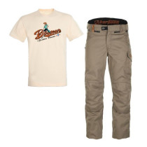 Lot Pantalon Bosseur Harpoon Medium+ Noisette et Tee-Shirt