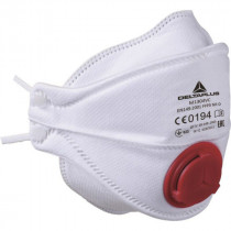 Masque Respiratoire FFP3 avec Soupape Deltaplus M1304V, lot de 10