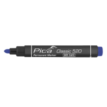 Marqueur Permanent Pica Classic 520/41 Bleu, Lot de 10