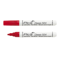 Marqueur Permanent Pica Classic 524/40 Peinture laquée Rouge, x10