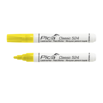 Marqueur Permanent Pica Classic 524/44 Peinture laquée Jaune, x10