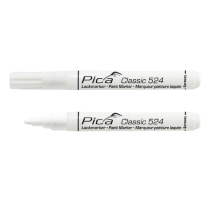Marqueur Permanent Pica Classic 524/52 Peinture laquée Blanc, x10