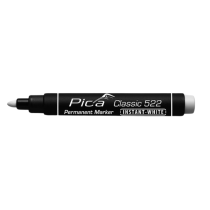 Marqueur Permanent Pica Classic Instant-White 522 Blanc, Lot de 10