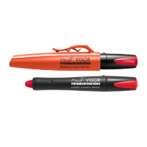 Marqueur rechargeable Pica Visor Permanent 990/40 Rouge, Lot de 10