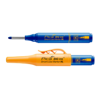 Marqueur XL 2-en-1 Pica Big Ink® 170 Trous Profonds Bleu, Lot de 10