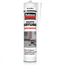 Mastic Acrylique Blanche pour Fixations Rubson, 300ml