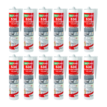 Mastic Joint Colle 536 Col Extrême Blanc ParexLanko 290 ml x 12