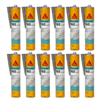 Mastic pour Façade Béton SikaHyflex 160 Construction Blanc 300ml x 12