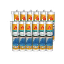 Mastic Silicone Piscine et Bassin SikaSeal-163 transparent, 12x300ml