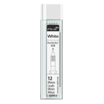 Mine 0.9 mm pour Crayon Pica Fine Dry® 7032 Blanc, Lot de 24