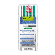 Mine Permanente 2,8mm pour Crayon de chantier Pica Dry® 4042 Vert x10