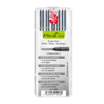 Mine 2,8mm pour Crayon de chantier Pica Dry® 4030 Graphite 2B, x 10