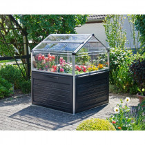 Mini Serre de Jardin Polycarbonate Canopia Plant Inn 118x118 cm Argent