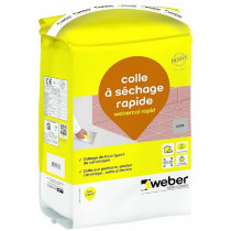 Mortier Colle Rapide Carrelage Murs, Sols Webercol Rapid Gris 5kg