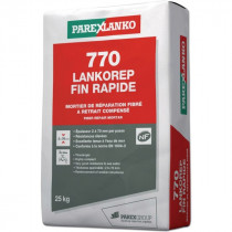 Mortier de Réparation Lankorep Fin Rapide 770 ParexLanko L77025 25 kg