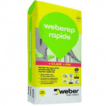 Mortier de Réparation Fibré Weberep Rapide 5 kg