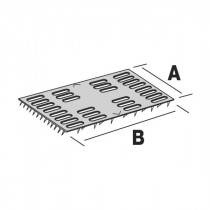 Plaque de Réparation Charpente 25 x 102 x 1 mm en Acier Galva Simpson