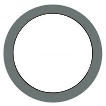 Oeil de boeuf fixe aluminium couleur au choix, rond diamètre 120 cm