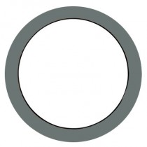 Oeil de boeuf fixe aluminium couleur au choix, rond diamètre 100 cm