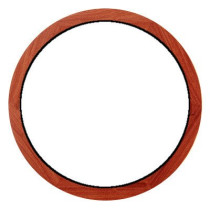 Oeil de boeuf fixe en bois exotique, rond diamètre 90 cm