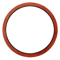 Oeil de boeuf fixe en bois exotique, rond diamètre 80 cm