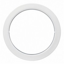 Oeil de boeuf fixe en PVC, ovale 90 x 60 cm