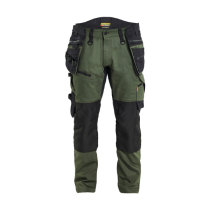 Pantalon de Travail Blaklader Stretch Striker 1970 Vert forêt/Noir