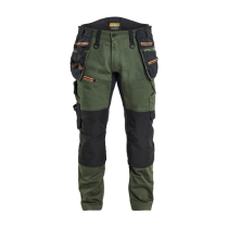 Pantalon Blaklader Stretch Striker 1970 Vert forêt/Rouille