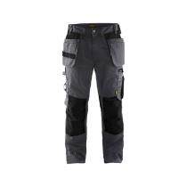 Pantalon de Travail Blaklader 1555 Gris moyen/Noir
