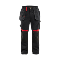 Pantalon de Travail Blaklader 1555 Noir/Rouge