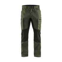 Pantalon de Travail Blaklader Polycoton Stretch 1459 Vert Armée