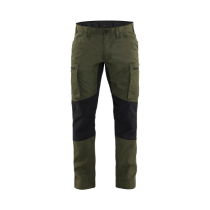 Pantalon de Travail Blaklader Polycoton Stretch 1459 Vert Forêt/Noir