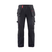 Pantalon de Travail Blaklader Stretch 4D 1522 Noir/Rouge