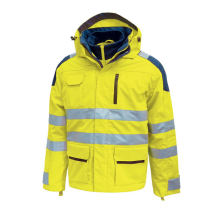Parka de Pluie Haute Visibilité U-Power Backer Yellow Fluo