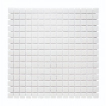 Mosaïque Blanche Décoration Nylon PDV53, Plaque 32,7 x 32,7 x 0,38 cm