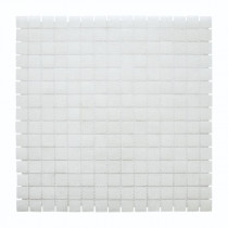 Mosaïque Blanche Décoration Nylon PDV54, Plaque 32,7 x 32,7 x 0,38 cm