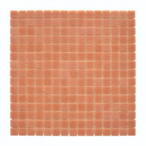 Mosaïque Orange Décoration Papier PDV71, Plaque 32,7 x 32,7 x 0,38 cm