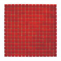 Mosaïque Rouge Décoration Papier PDV85, Plaque 32,7 x 32,7 x 0,38 cm