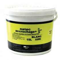 Peinture acrylique granité Natec accrochage +, blanc, 15 litres